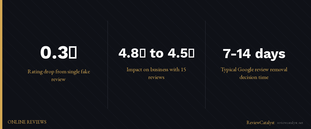 Key stats: What to Do When a Customer Leaves a Fake Negative Review on Google